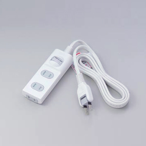 1SW扉付タップ 3個口 3m ホワイト