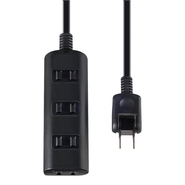 扉付タップラン 4個口 1m ブラック