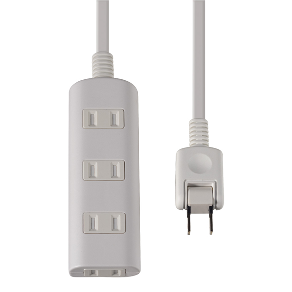 扉付タップラン 4個口 2m ホワイト