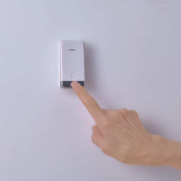電池を使わないワイヤレスチャイム 防雨押ボタン送信器