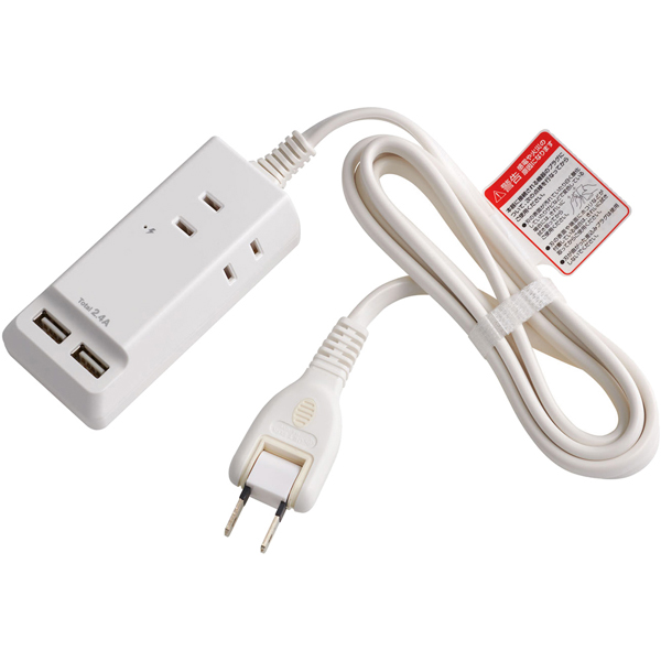 耐雷USBコード付きタップ 1.5m