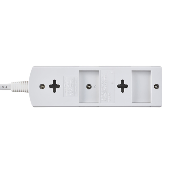 LED個別スイッチ付電源タップ 3個口 1m ホワイト