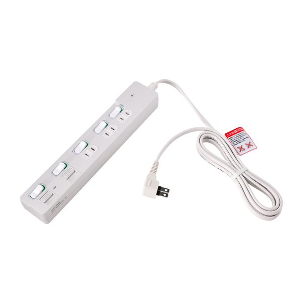 個別スイッチ付USBタップ 2m ホワイト