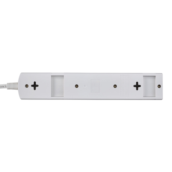 LED個別スイッチ付電源タップ 6個口 1m ホワイト