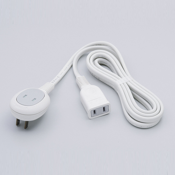 延長コード 1m＋1個口 ホワイト