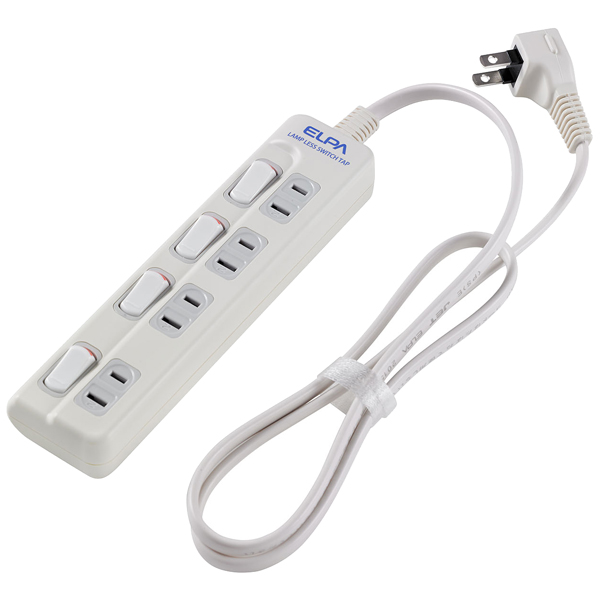 ランプレスタップ 4個口 1m ホワイト