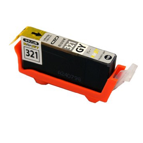 【Rejet リサイクルインクカートリッジ】 CANON BCI-321GY対応/グレー