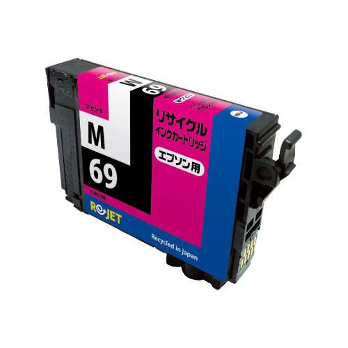 【Rejet リサイクルインクカートリッジ】 EPSON ICM69対応/マゼンタ