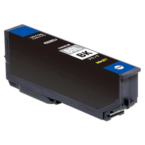 【Rejet リサイクルインクカートリッジ】 EPSON ICBK80L対応/ブラック