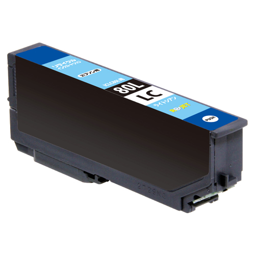 【Rejet リサイクルインクカートリッジ】 EPSON ICLC80L対応/ライトシアン