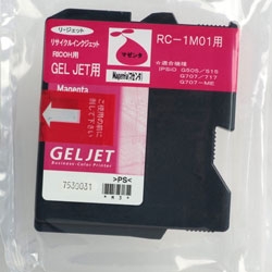 【Rejet リサイクルインクカートリッジ】 RICOH RC-1M01対応/マゼンタ