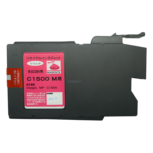 【Rejet リサイクルインクカートリッジ】 RICOH C1500M対応/マゼンタ