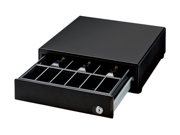 キャッシュドロアー（小型）/TMプリンター接続用/3札6硬貨/ブラック