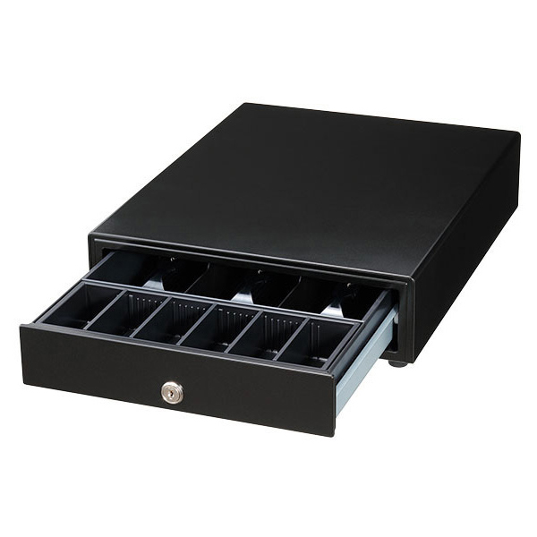 サーマルレシートプリンター用 キャッシュドロアー/3札6硬貨/ブラック