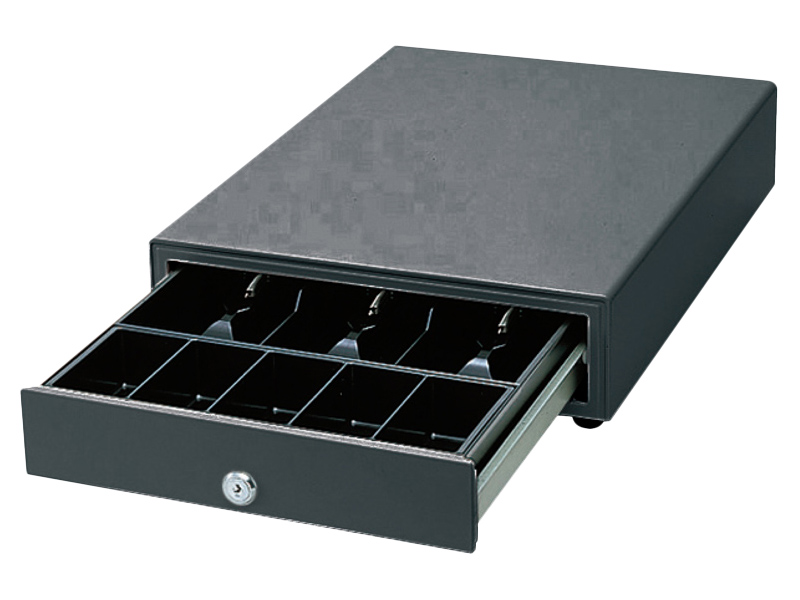 キャッシュドロア(小型)/TMプリンタ接続用/3札5硬貨/ダークグレイ