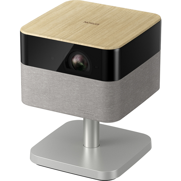 家庭用プロジェクター/コンパクトモデル/1000lm/3LED(3原色LED)/4Kエンハンスメント/フット付き/オーク