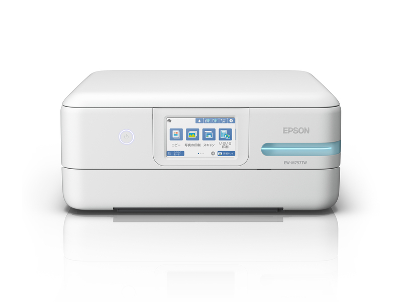 A4カラーインクジェット複合機/エコタンク搭載モデル/5色/無線LAN・Wi-Fi/4.3型ワイドタッチパネル/ホワイト