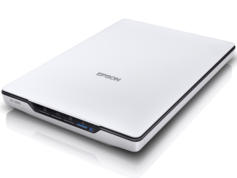 A4フラットベッドスキャナー/4800dpi/立て置きスタンド内蔵/USBバスパワー駆動