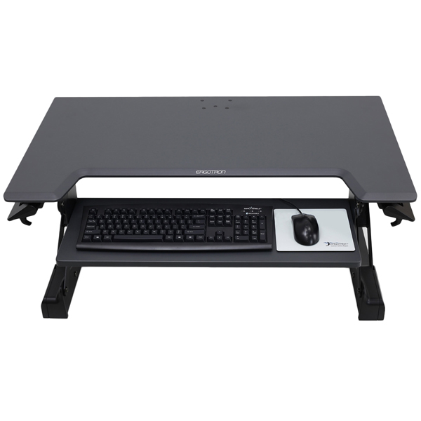 WorkFit-TL 座位-立位両用ワークステーション ブラック