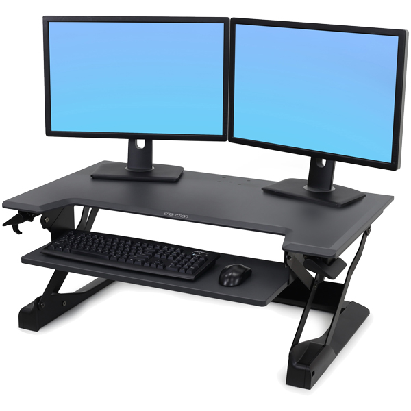 WorkFit-TL 座位-立位両用ワークステーション ブラック