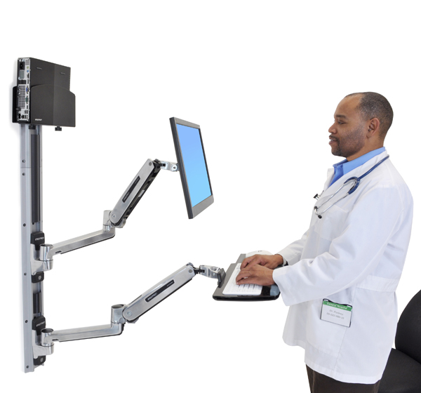 LX 座位・立位ウォールマウントシステム 小型CPUホルダー