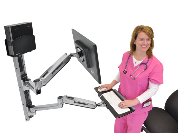 LX 座位・立位ウォールマウントシステム 小型CPUホルダー