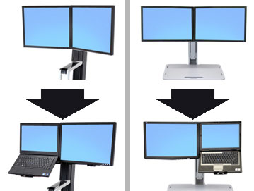 WorkFit Convert-to-LCD & Laptop Kit from Dual Displays