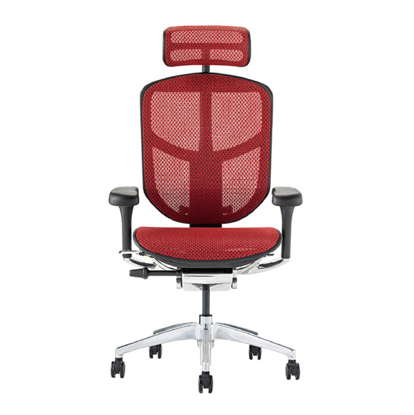 EJ2-HAM-BF-RD【PU】 エルゴヒューマン エンジョイII ハイタイプ ブラックフレーム/レッド