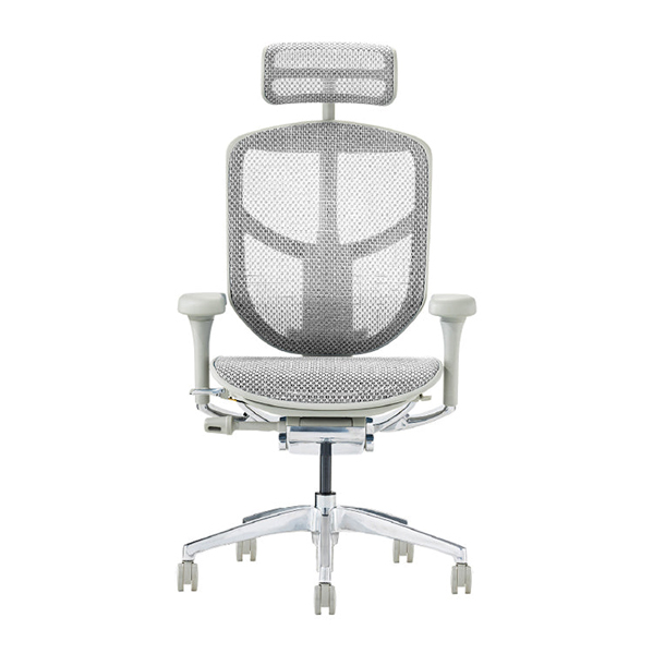 EJ2-HAM-GF-WH【PU】 エルゴヒューマン エンジョイII ハイタイプ グレーフレーム/ホワイト