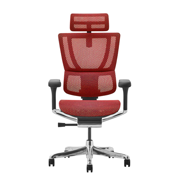 FIT2-HAM-DR-BF-RD【新基盤】 エルゴヒューマン フィットII ハイタイプ 新基盤 ブラックフレーム/レッド