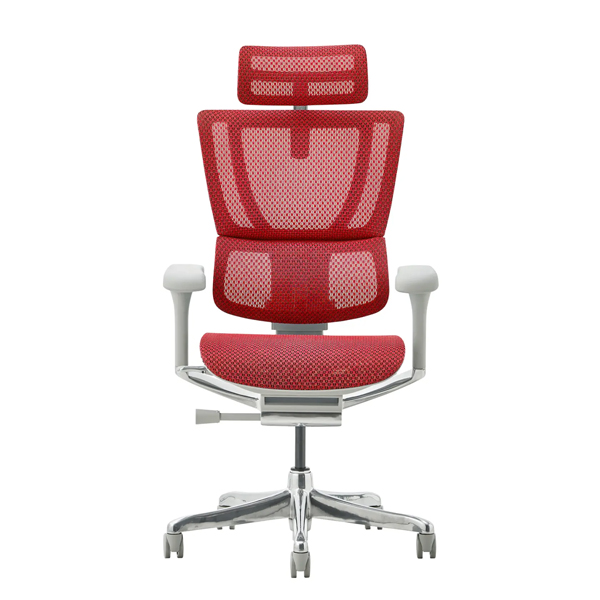 FIT2-HAM-DR-GF-RD【新基盤】 エルゴヒューマン フィットII ハイタイプ 新基盤 グレーフレーム/レッド