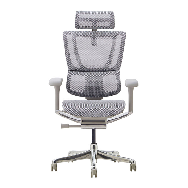 FIT2-LPL-DR-GF-WH【新基盤】 エルゴヒューマン フィットII ハイタイプ オットマン付 新基盤 グレーフレーム/ホワイト