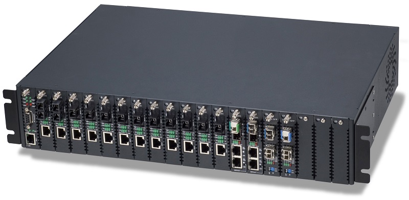 20スロット用シャーシ(AC電源内蔵)19インチ2Uタイプ