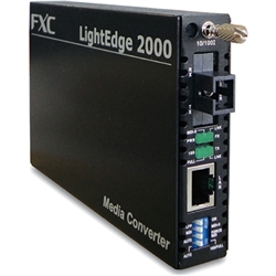 10BASE-T/100BASE-TX to FX(1芯SC、SMF20km) メディアコンバータ + 同製品SB5バンドル