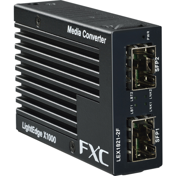 1000BASE-X(SFP) to 1000BASE-X(SFP) マイクロメディアコンバータ