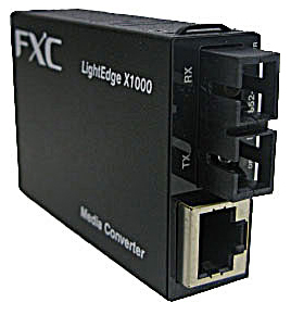 10BASE-T/100BASE-TX to 100BASE-FX（シングルモード SCコネクタ 2Km） 2芯型マイクロメディアコンバータ + 同製品SBXバンドル