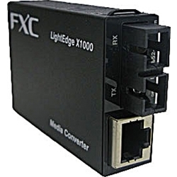 10/100/1000BASE-T to LX(2芯SC、SMF15km) メディアコンバータ + 同製品SB5バンドル