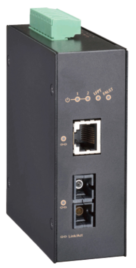 産業用 10/100/1000-TX to SX(Max550m)メディアコンバータ(-40～75度）