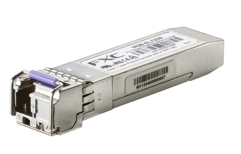 1000BASE-LX LC 1芯(20km/TX1550nm)mini-GBICモジュール