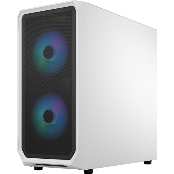 ミドルタワー型PCケース Focus 2 RGB White TG Clear Tint