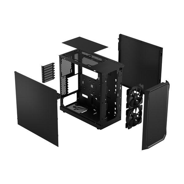 ミドルタワー型PCケース Focus 2 Black Solid