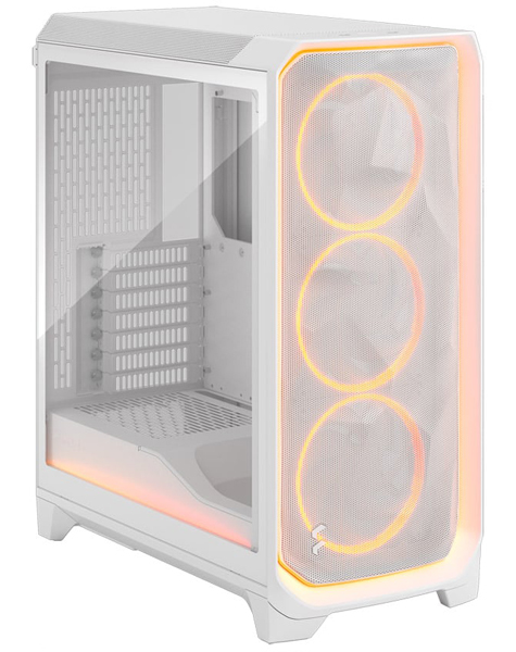 ミドルタワー型PCケース Meshify 3 Ambience Pro RGB White TG Clear Tint