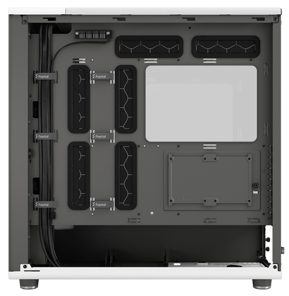 フルタワー型PCケース North XL Chalk White TG Clear