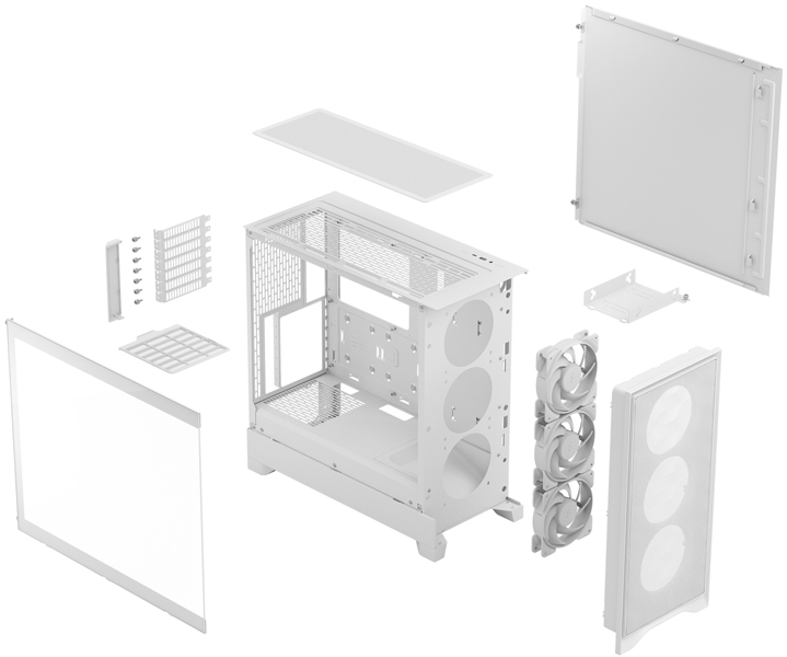 ミドルタワー型PCケース Pop 2 Air White TG RGB