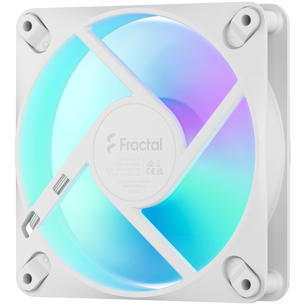 PCケースファン Dynamic 3 12 Reverse RGB White