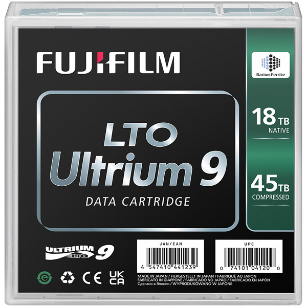 LTO Ultrium9 データカートリッジ 18.0/45.0TB