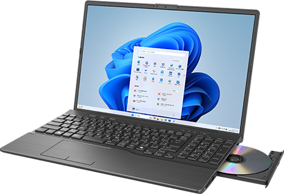 FMV A75-K3 ブラック (Core i7-1355U/16GB/SSD・256GB/DVDスーパーマルチ/Win11Home64/Microsoft 365 Personal (24か月版、Office H&B2024 オプション付)/16型)