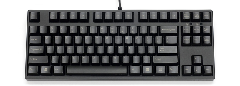 静電気耐性強化キーボード 英語 テンキーレス 茶軸 ロゴあり