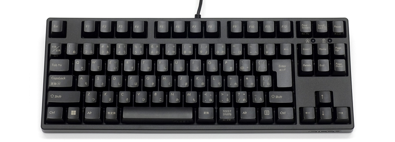 静電気耐性強化キーボード 日本語 テンキーレス 静音赤軸 ロゴあり