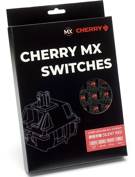 CHERRY MX2A RGB 5ピン スイッチ70個セット 静音赤軸